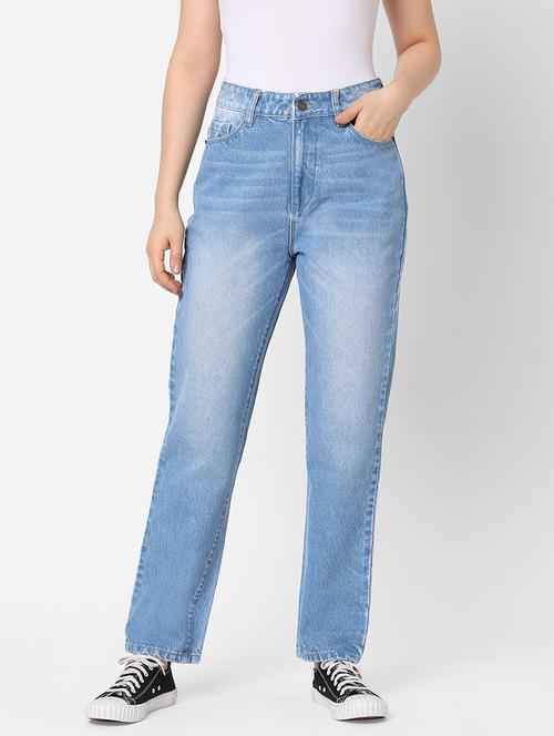 high rise stone washed jean - 17907974 - Very Small Image - 1