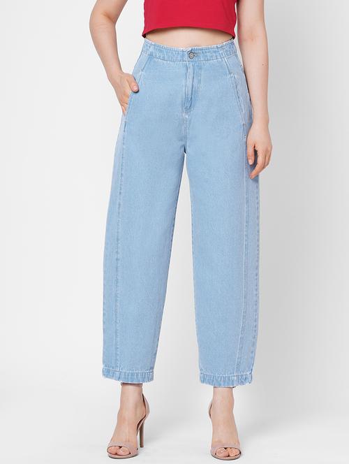high rise stone washed jean - 17907977 - Very Small Image - 1