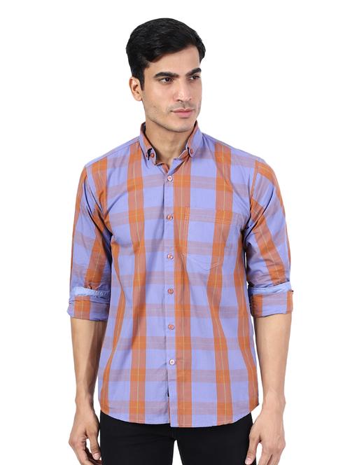 mens checks casual shirt - 17908482 - Very Small Image - 1