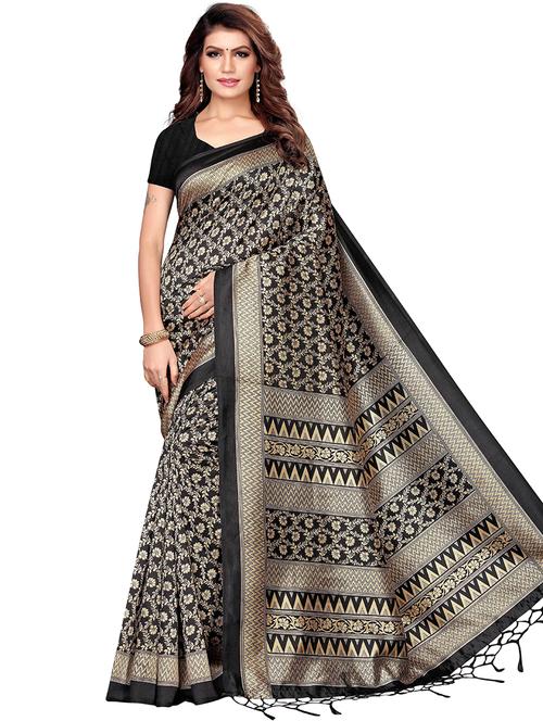 floral bhagalpuri saree with blouse - 17908832 - Very Small Image - 1