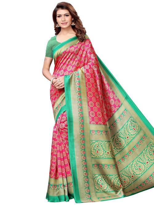 floral bordered saree - 17909314 - Very Small Image - 1