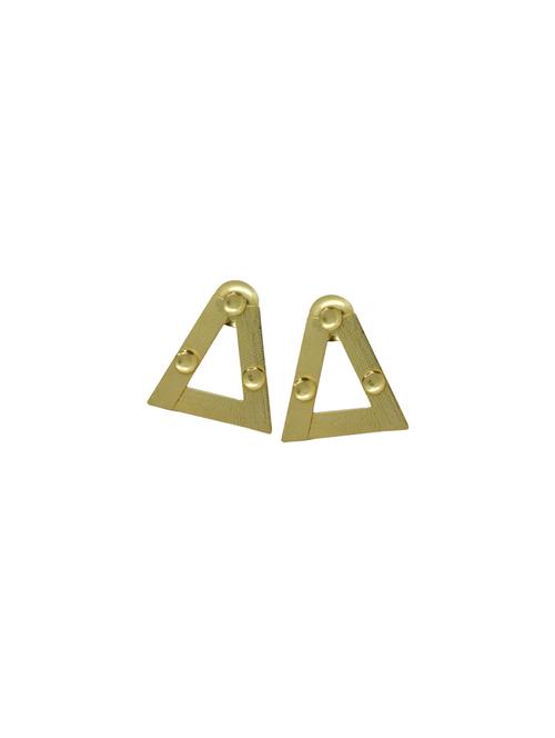 gold brass studs earring - 17909510 - Very Small Image - 1