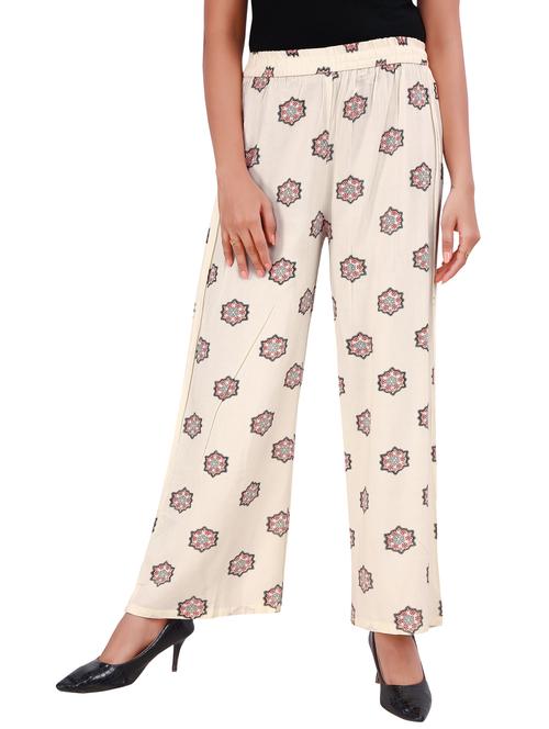 mid rise printed palazzo - 17909777 - Very Small Image - 1