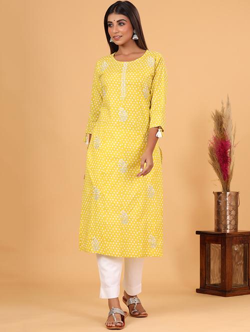 printed kurta pant set - 17911101 - Very Small Image - 1