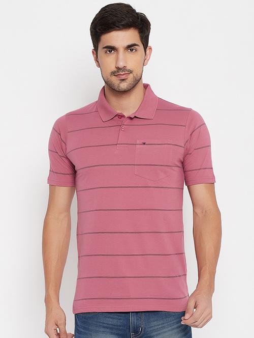 pink striped polo t-shirt - 17911254 - Very Small Image - 1