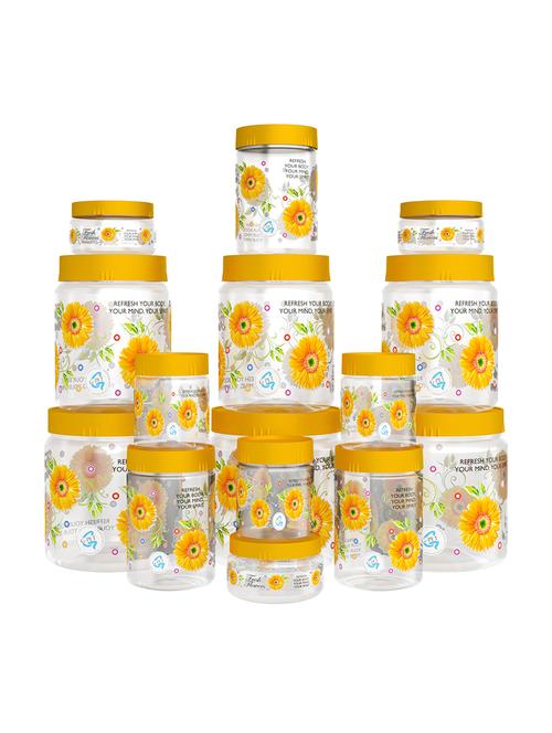 print magic container yellow pack of 15 - 1500ml (3 pcs), 1000ml (3 pcs), 450ml (3 pcs) 200ml (3 pcs), 50ml (3 pcs) - 17911608 - Very Small Image - 1