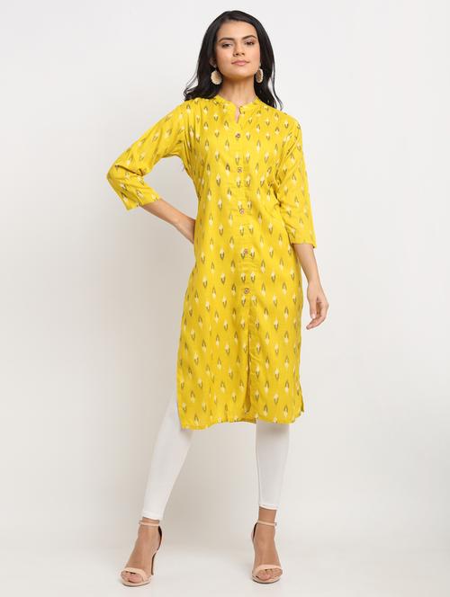 printed straight kurta - 17911685 - Very Small Image - 1
