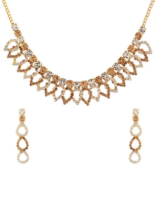 multi crystal austrian diamond choker necklace earrings set - 17911715 - Very Small Image - 1