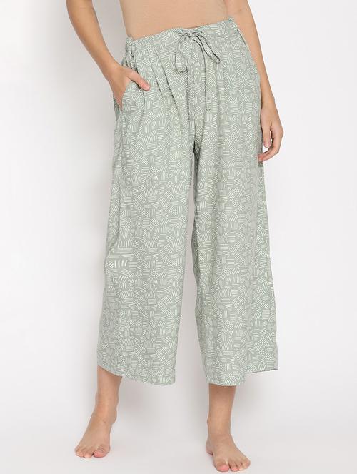 tie front printed pajama - 17912095 - Very Small Image - 1