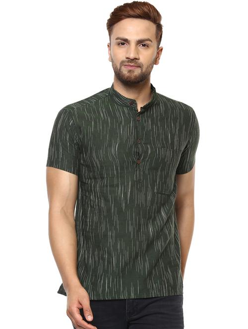 grey printed short kurta - 17915097 - Very Small Image - 1