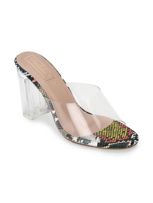 multi colored pu mules sandals - 17916743 - Very Small Image - 1