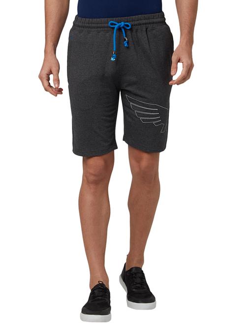 grey solid shorts - 17917001 - Very Small Image - 1