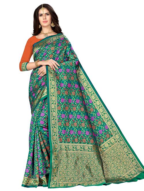 jacquard work woven saree - 17921582 - Very Small Image - 1
