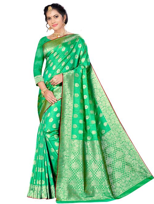 jacquard work woven saree - 17921595 - Very Small Image - 1