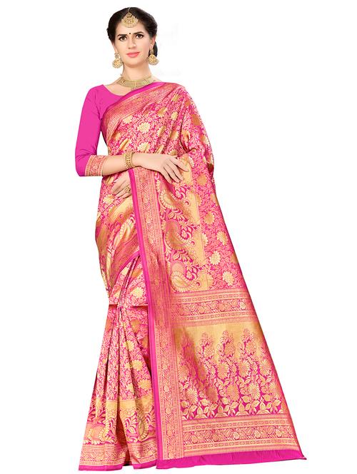 jacquard work woven saree - 17921614 - Very Small Image - 1