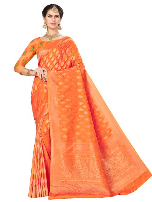jacquard work woven saree - 17921617 - Very Small Image - 1