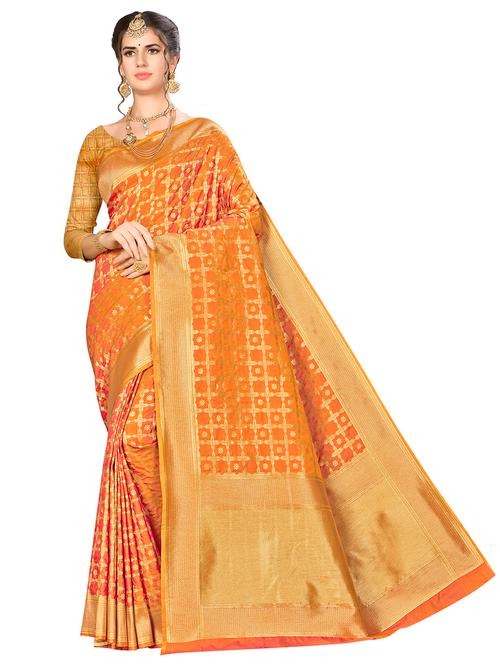 jacquard work woven saree - 17921646 - Very Small Image - 1