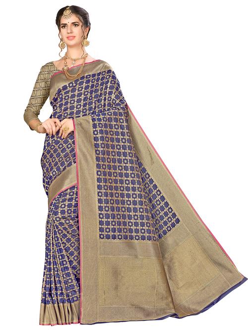 jacquard work woven saree - 17921648 - Very Small Image - 1