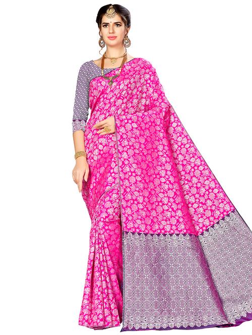 jacquard work woven saree - 17921680 - Very Small Image - 1