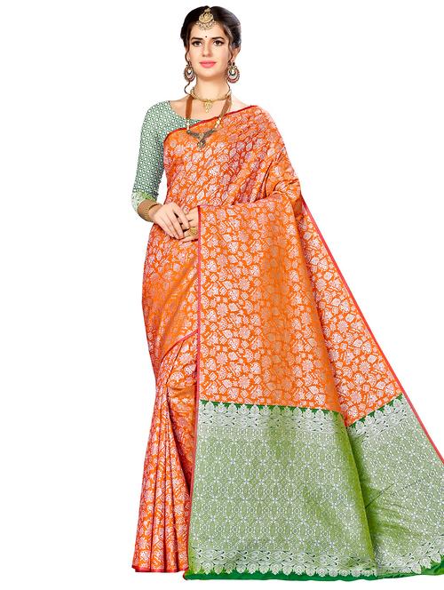 jacquard work woven saree - 17921681 - Very Small Image - 1
