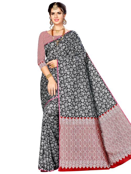 jacquard work woven saree with blouse - 17921686 - Very Small Image - 1