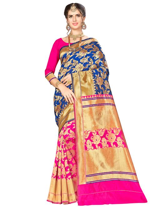 jacquard work woven saree - 17921771 - Very Small Image - 1