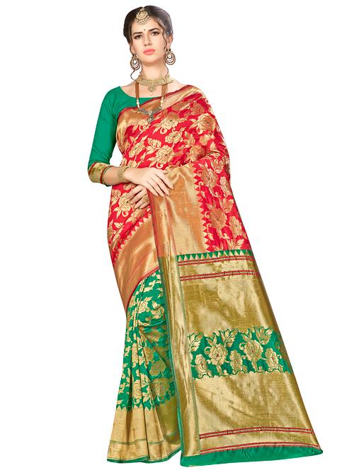 jacquard work woven saree - 17921772 - Very Small Image - 1