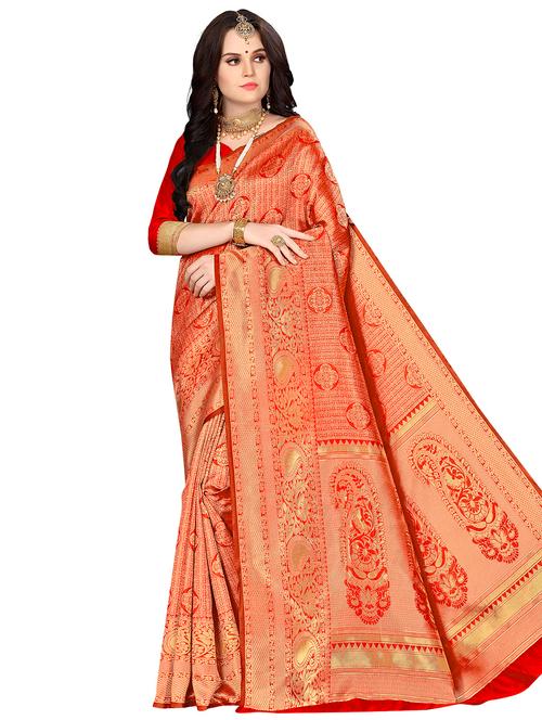 jacquard work woven saree - 17921777 - Very Small Image - 1