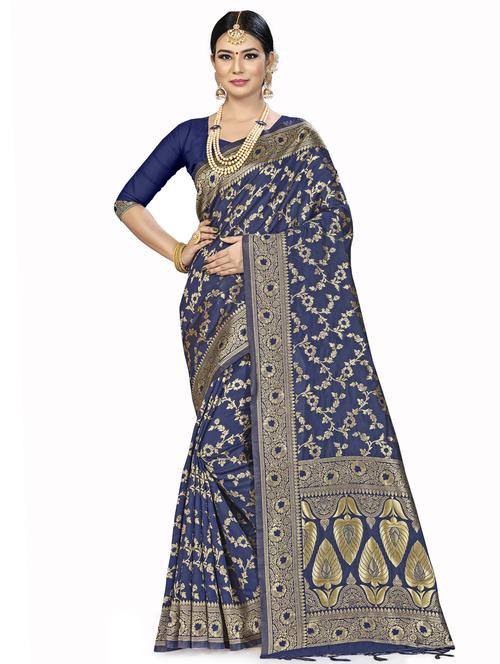 jacquard work woven saree - 17921810 - Very Small Image - 1