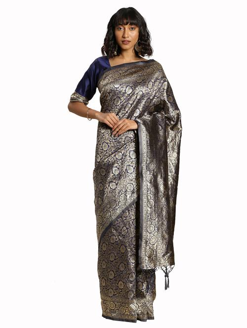 jacquard work woven saree - 17921813 - Very Small Image - 1