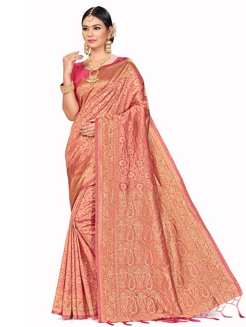 jacquard work woven saree - 17921817 - Very Small Image - 1