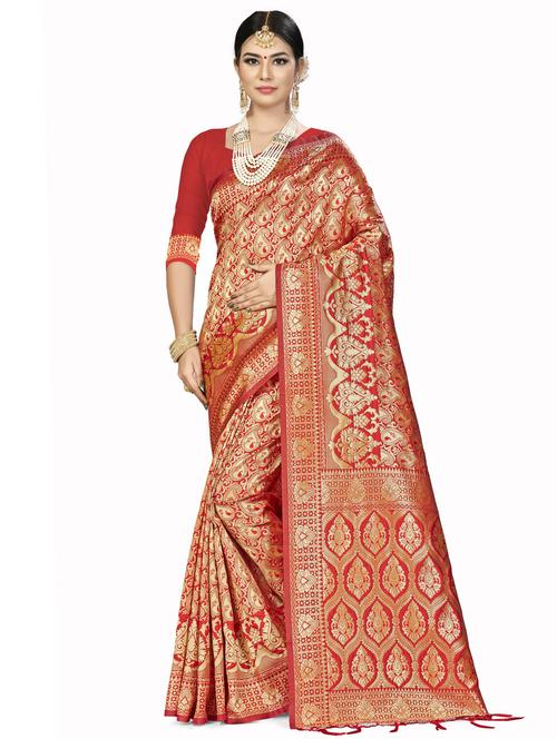 jacquard work woven saree - 17921830 - Very Small Image - 1
