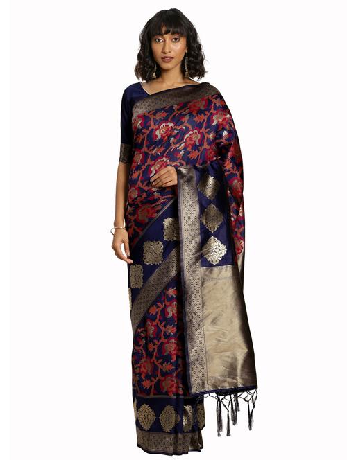 jacquard work woven saree - 17921841 - Very Small Image - 1