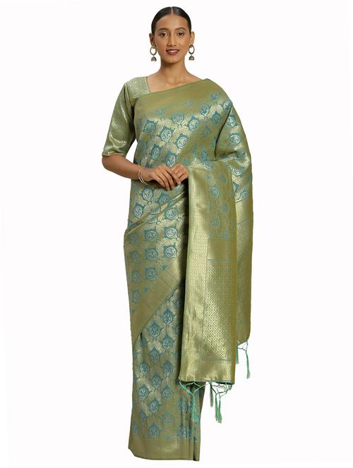jacquard work woven saree - 17921843 - Very Small Image - 1