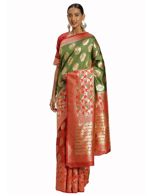 jacquard work woven saree - 17921859 - Very Small Image - 1