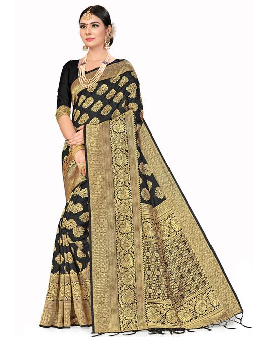 jacquard work woven saree - 17921871 - Very Small Image - 1