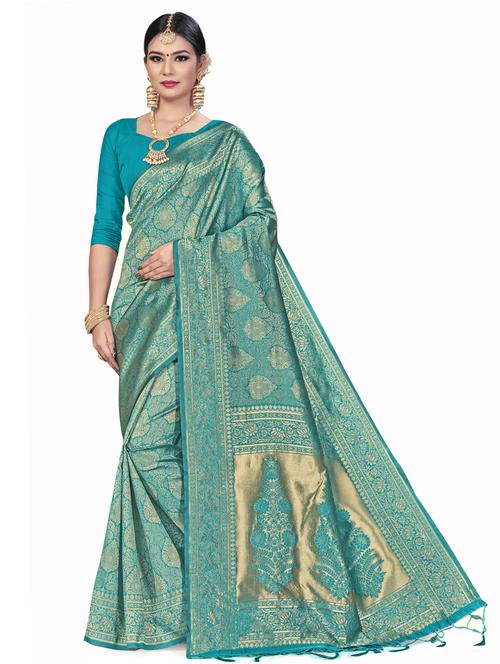 jacquard work woven saree - 17921893 - Very Small Image - 1
