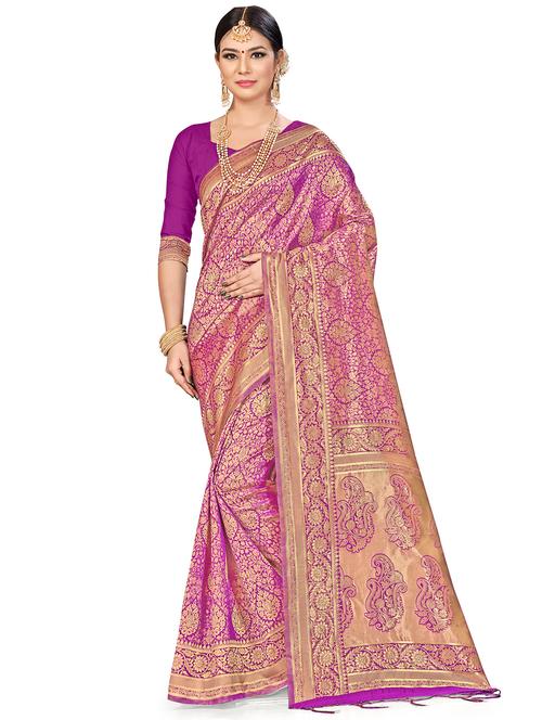 jacquard work woven saree - 17921896 - Very Small Image - 1