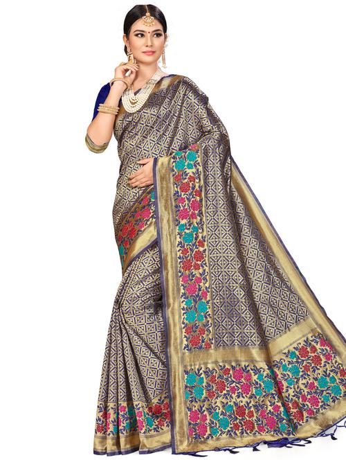 jacquard work woven saree - 17921905 - Very Small Image - 1
