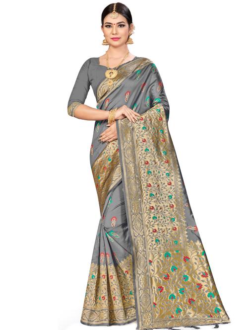 jacquard work woven saree - 17921919 - Very Small Image - 1