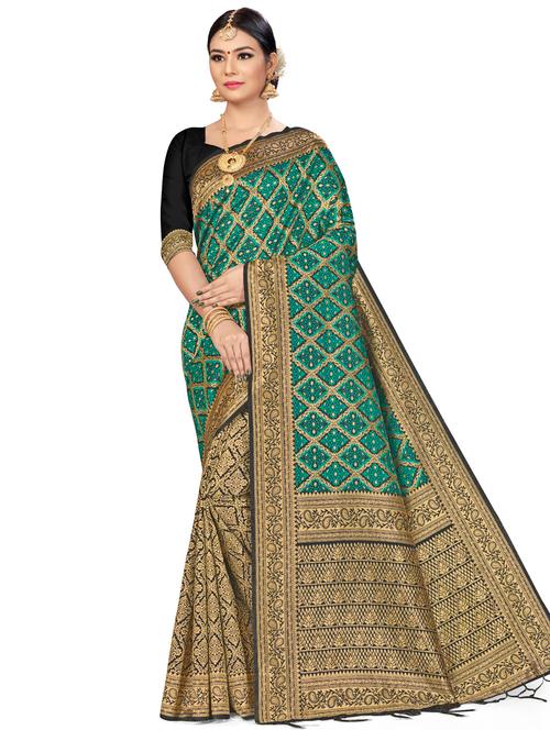 jacquard work woven saree - 17921927 - Very Small Image - 1