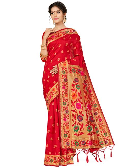 jacquard work woven saree - 17921975 - Very Small Image - 1