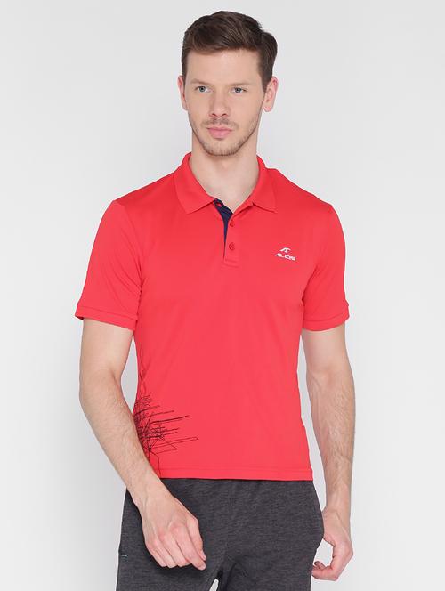 red printed polo t-shirt - 17922252 - Very Small Image - 1