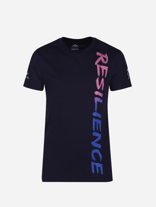 navy blue printed t-shirt - 17922328 - Very Small Image - 1