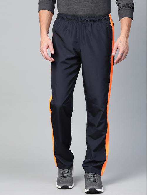 navy blue side taped full length track pant - 17922381 - Very Small Image - 1