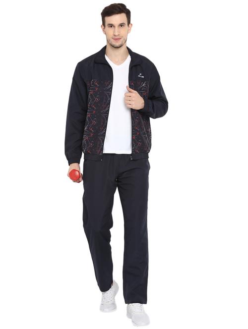 navy blue printed track suit - 17922396 - Very Small Image - 1