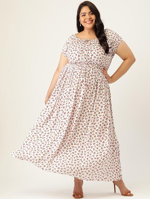 off shoulder floral maxi dress - 17922556 - Very Small Image - 1