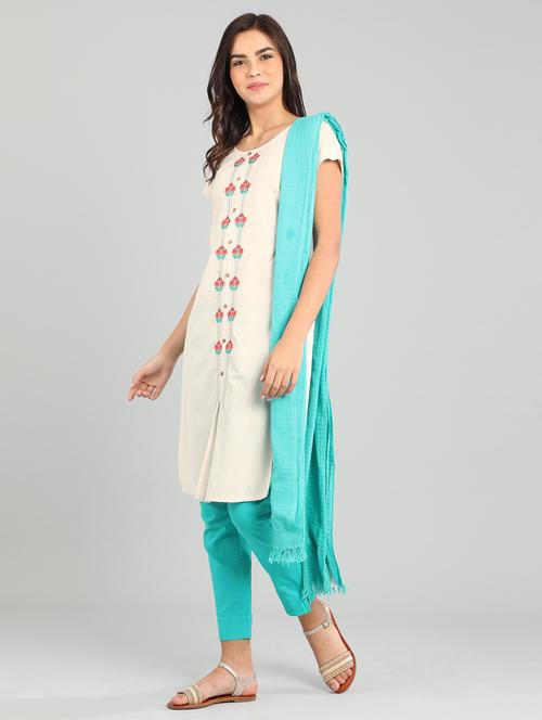 embroidered straight kurta - 17922820 - Very Small Image - 1