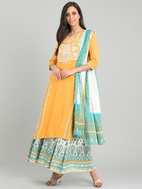 women's straight kurta - 17922970 - Very Small Image - 1