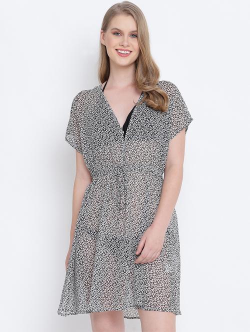 grey animal print coverup - 17923591 - Very Small Image - 1